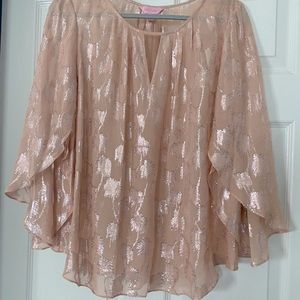 Lily Pulitzer Giana silk top with matching camisole